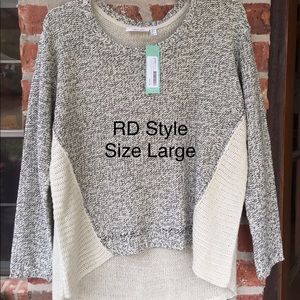 RD Style Twisted Seam Sweater